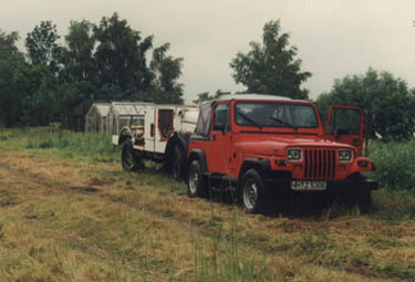 Schleppen mit dem Jeep von Uli