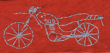 XT 500 Stickerei - A und O