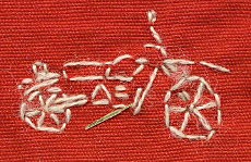 XT 500 Stickerei - Die Drogenkuriere