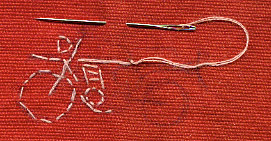 XT 500 Stickerei - Wassertraeger