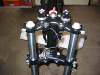 Gabel und Gabelbr&uuml;cke sind eingesetzt