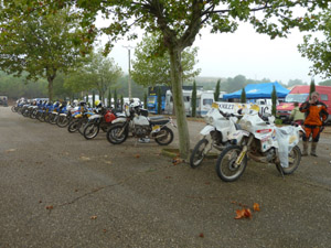 Parc fermee en Chateau de Lastours