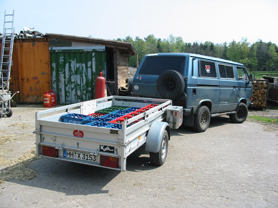 Getraenkevorraete fuer den Freitag Abend