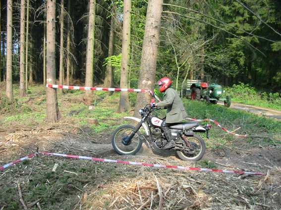 Sven beim Start in den Parcours