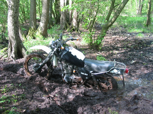 XT500 in the dirt