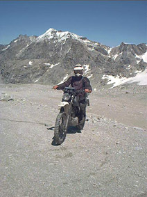 Yogi auf dem 1. internationalen XT500 Treffen