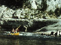 Foto Kanu auf der Ardeche