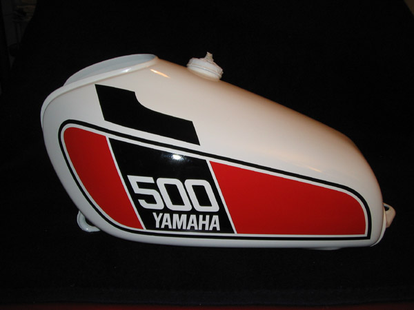 1976 Tankdekor XT500 trocken geklebt